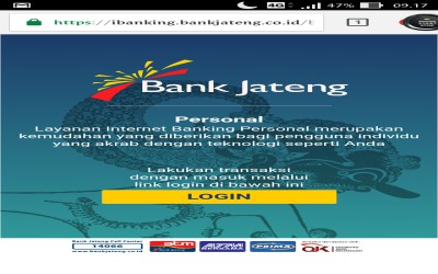 Cara Aktivasi IBanking Di Bank Jateng